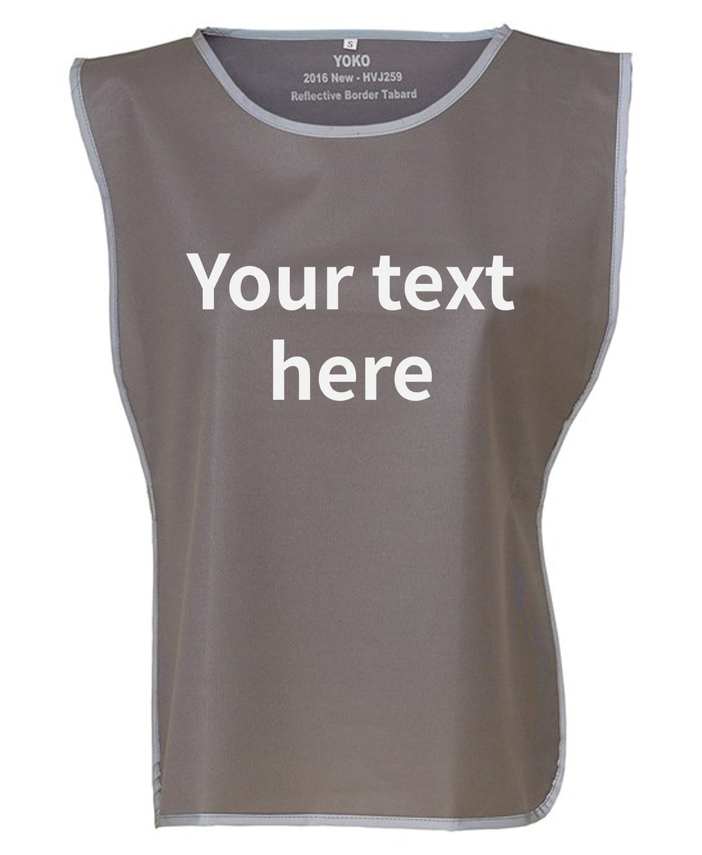 Kids & Adults Personalised Text Hi-Vis Tabard Reflective Sports Team Waistcoat Safety Vest