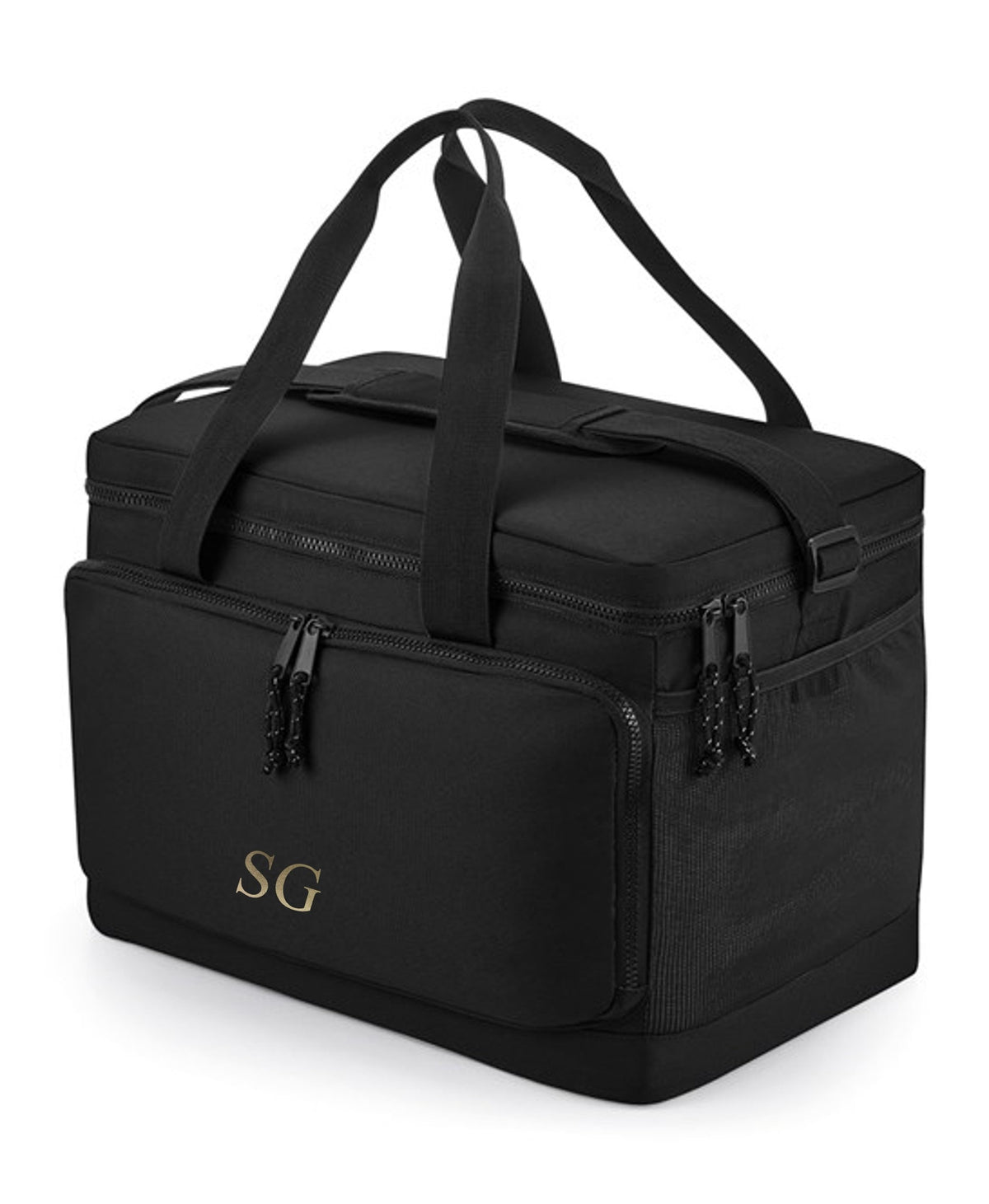 Personalised Initials Monogram Large Cooler Shoulder Bag Insulated Picnic Lunch Gift