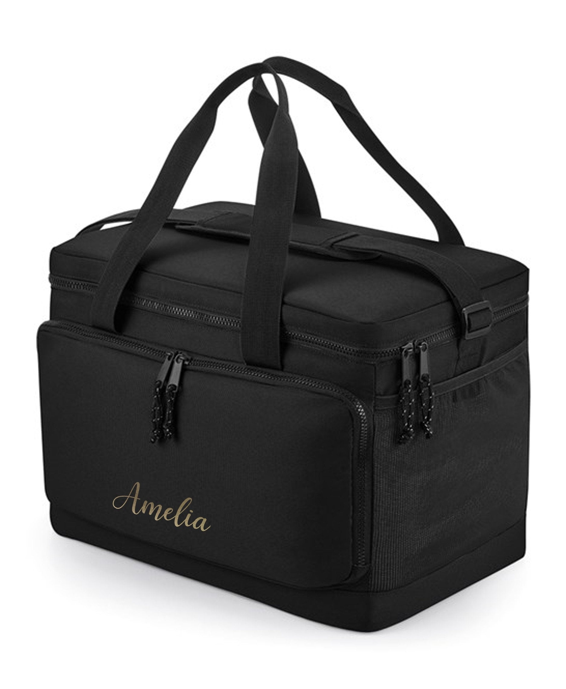 Personalised Name Monogram Large Cooler Shoulder Bag Insulated Picnic Lunch Gift
