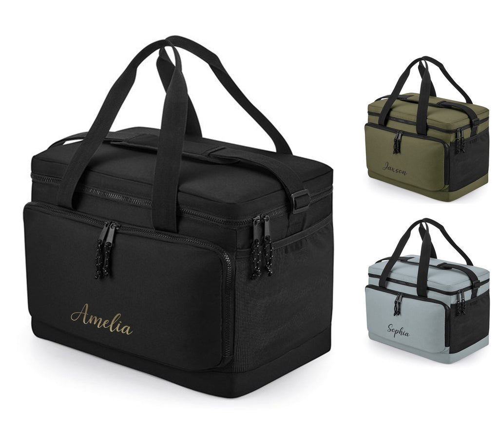 Personalised Name Monogram Large Cooler Shoulder Bag Insulated Picnic Lunch Gift