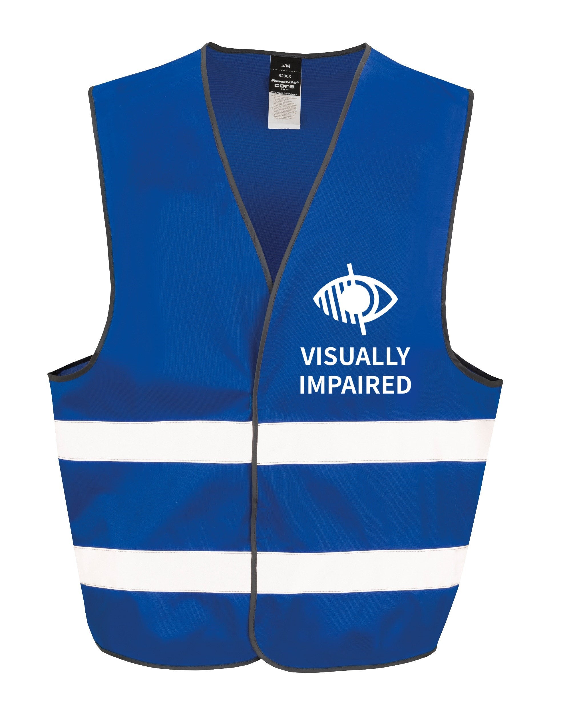 Visually Impaired Hi-Vis Waistcoat Reflective Safety Vest