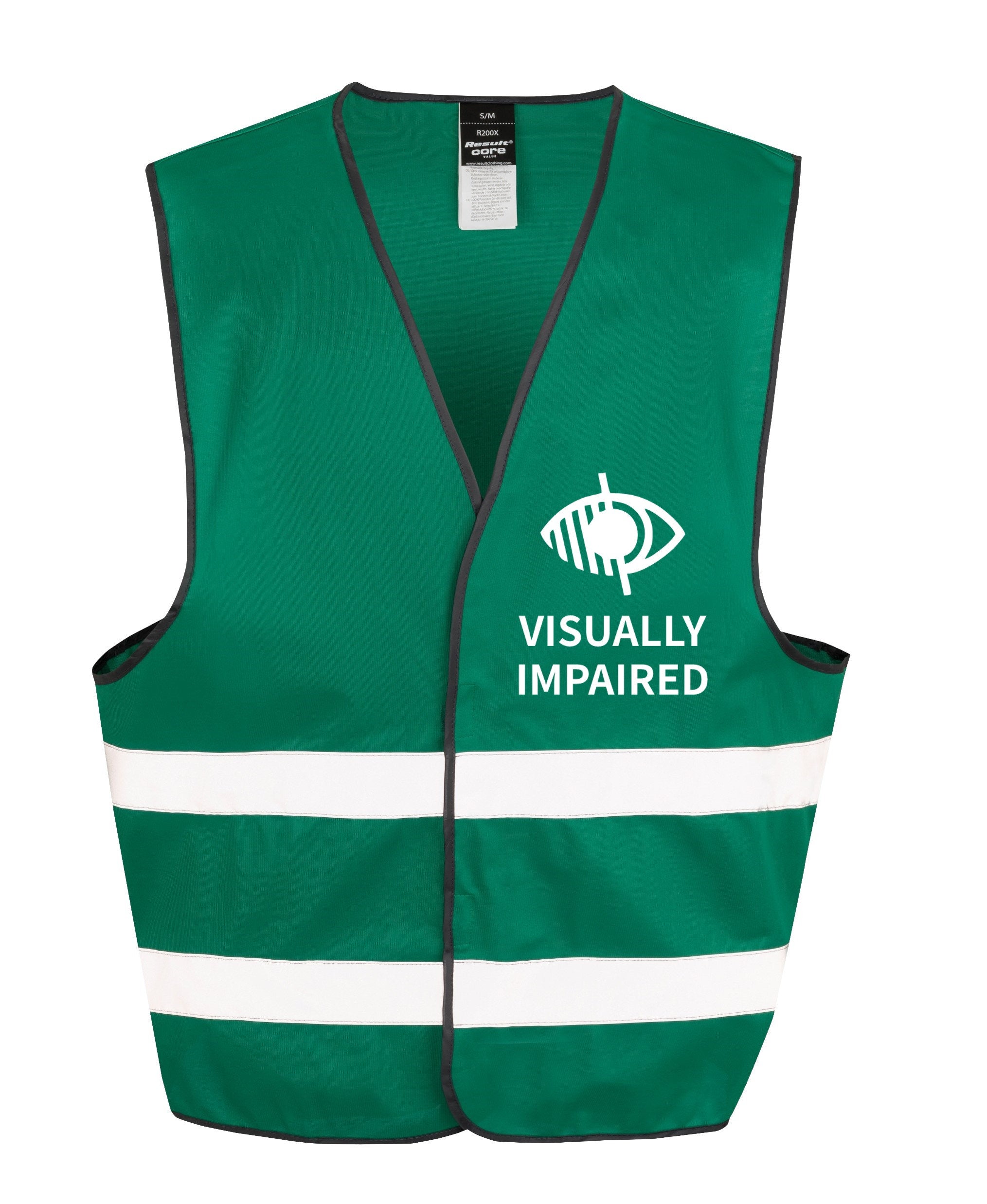 Visually Impaired Hi-Vis Waistcoat Reflective Safety Vest