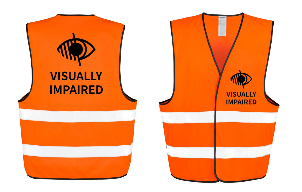 Visually Impaired Hi-Vis Waistcoat Reflective Safety Vest