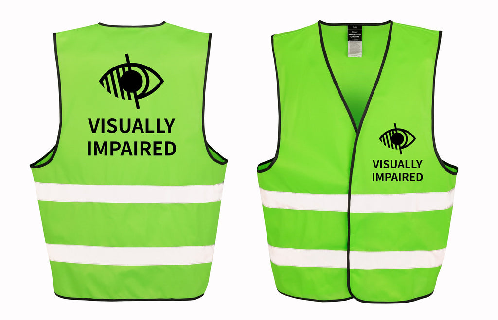 Visually Impaired Hi-Vis Waistcoat Reflective Safety Vest