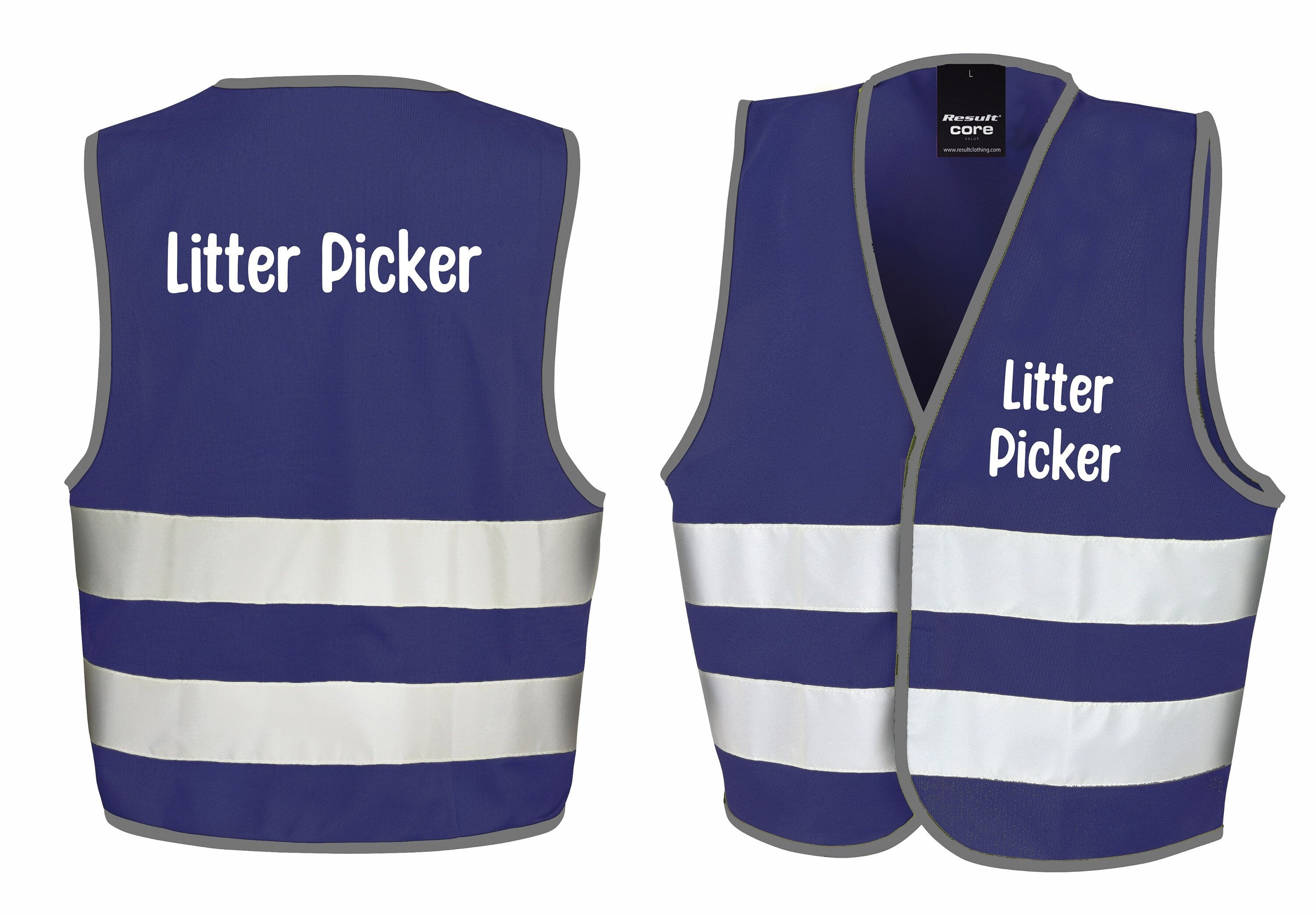 Litter Picker Kids Hi-Vis Waistcoat Reflective Safety Vest