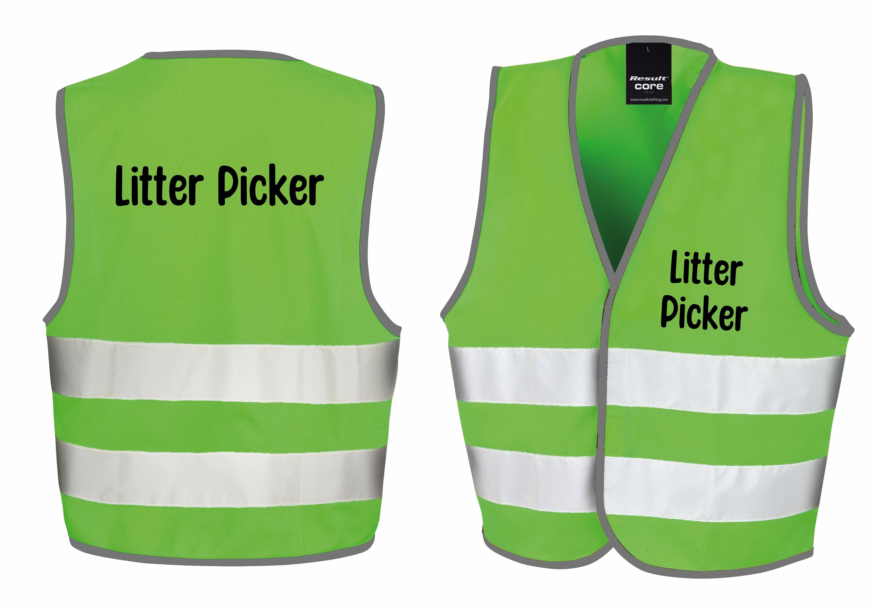 Litter Picker Kids Hi-Vis Waistcoat Reflective Safety Vest