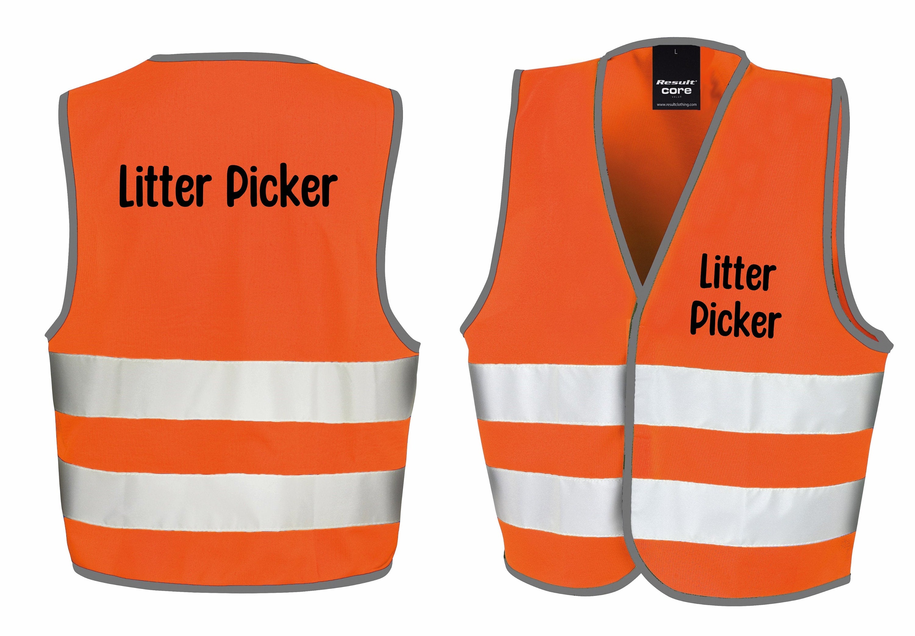 Litter Picker Kids Hi-Vis Waistcoat Reflective Safety Vest