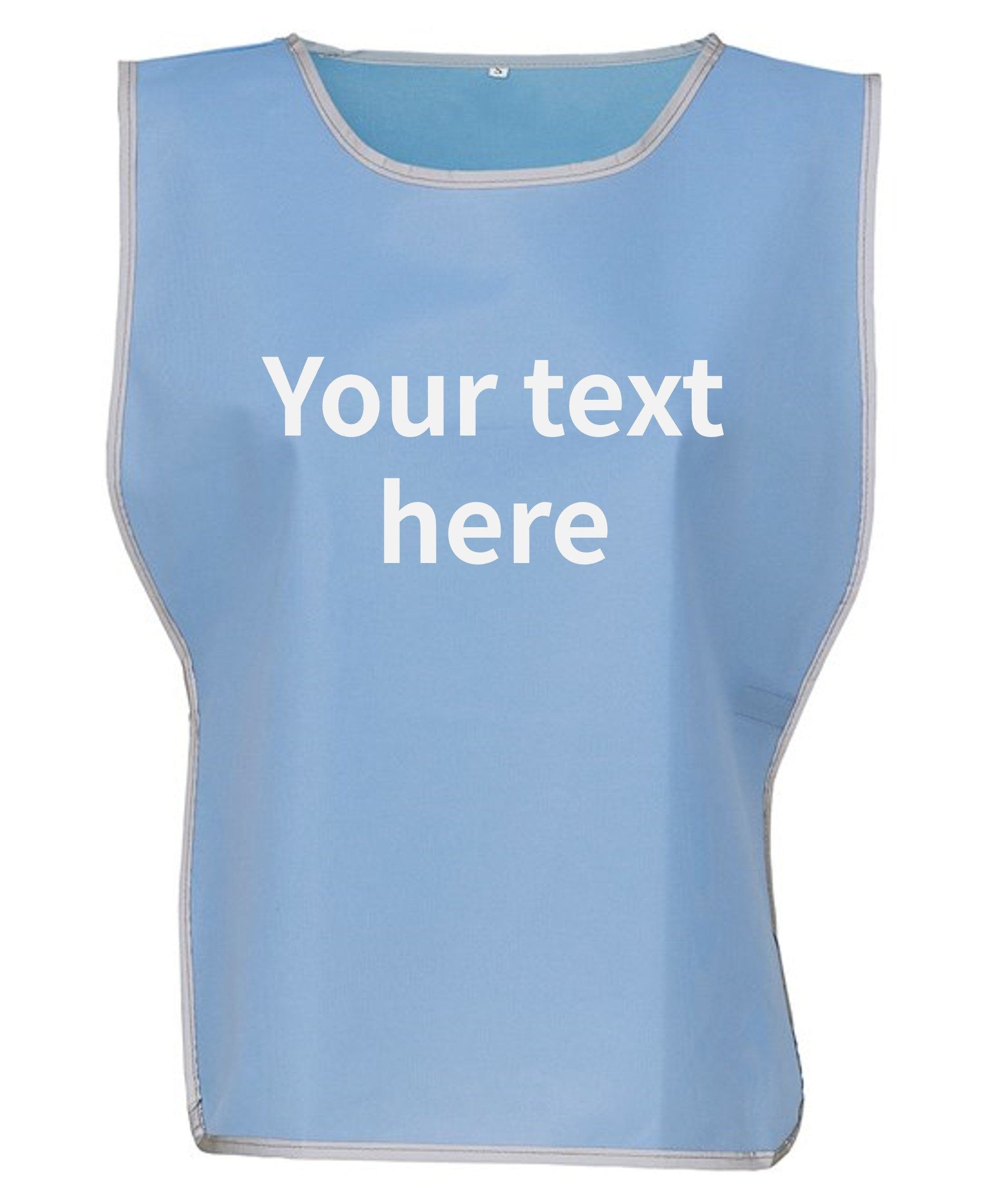 Kids & Adults Personalised Text Hi-Vis Tabard Reflective Sports Team Waistcoat Safety Vest