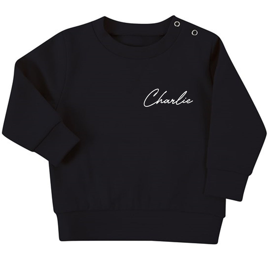 Personalised Name Baby & Toddler Sustainable Sweatshirt