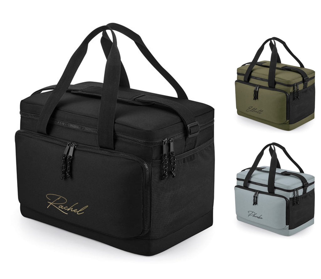 Personalised Name Monogram Large Cooler Shoulder Bag Insulated Picnic Lunch Gift