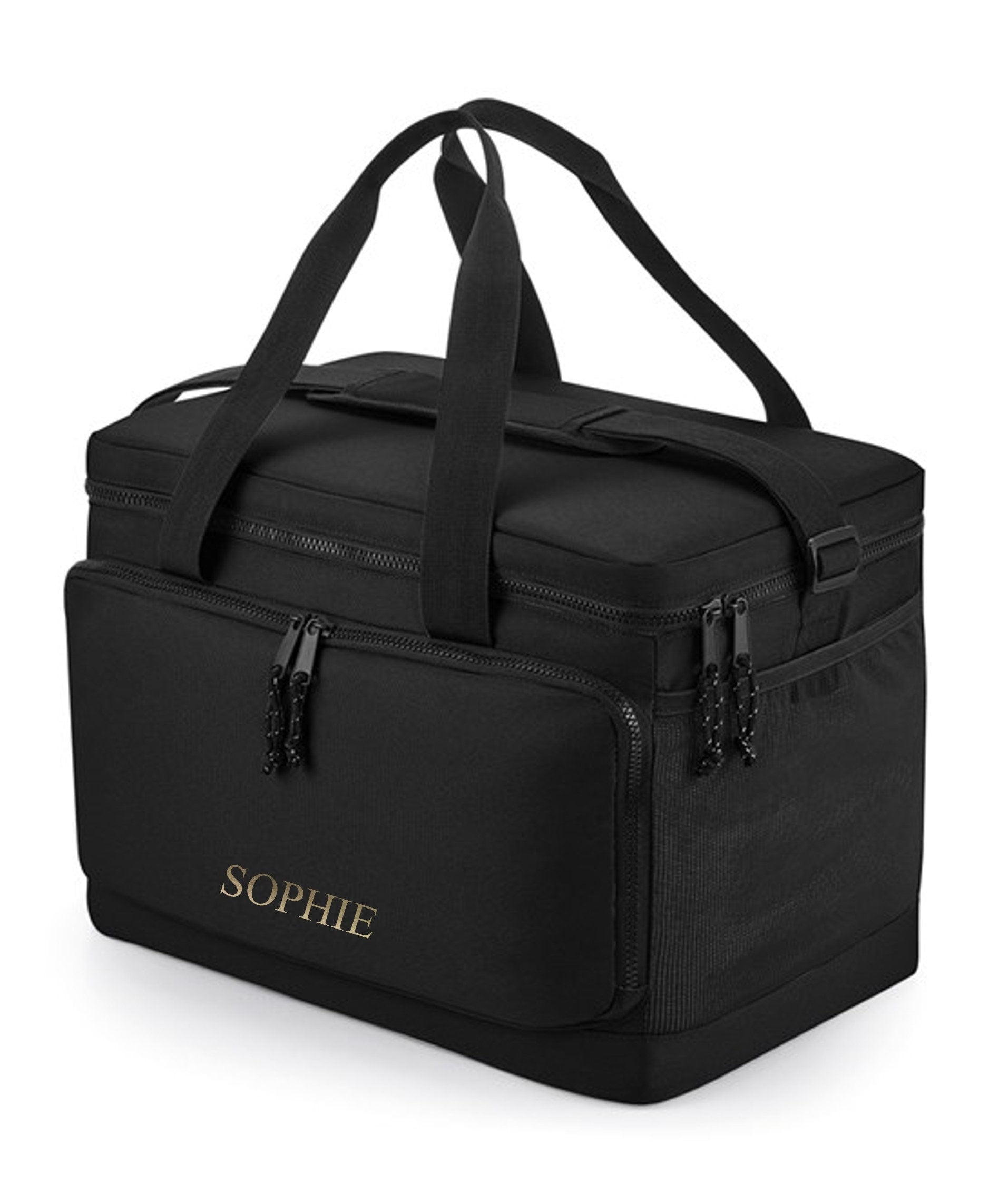 Personalised Name Monogram Large Cooler Shoulder Bag Insulated Picnic Lunch Gift
