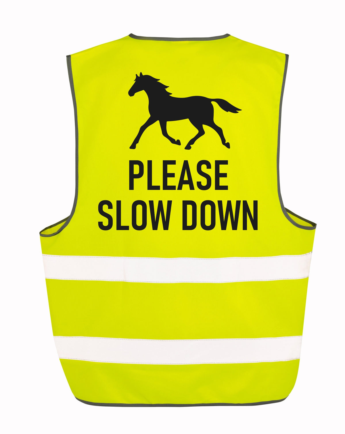 Kids & Adults Horse Riding Please Slow Down Hi-Vis Waistcoat Reflective Safety Vest