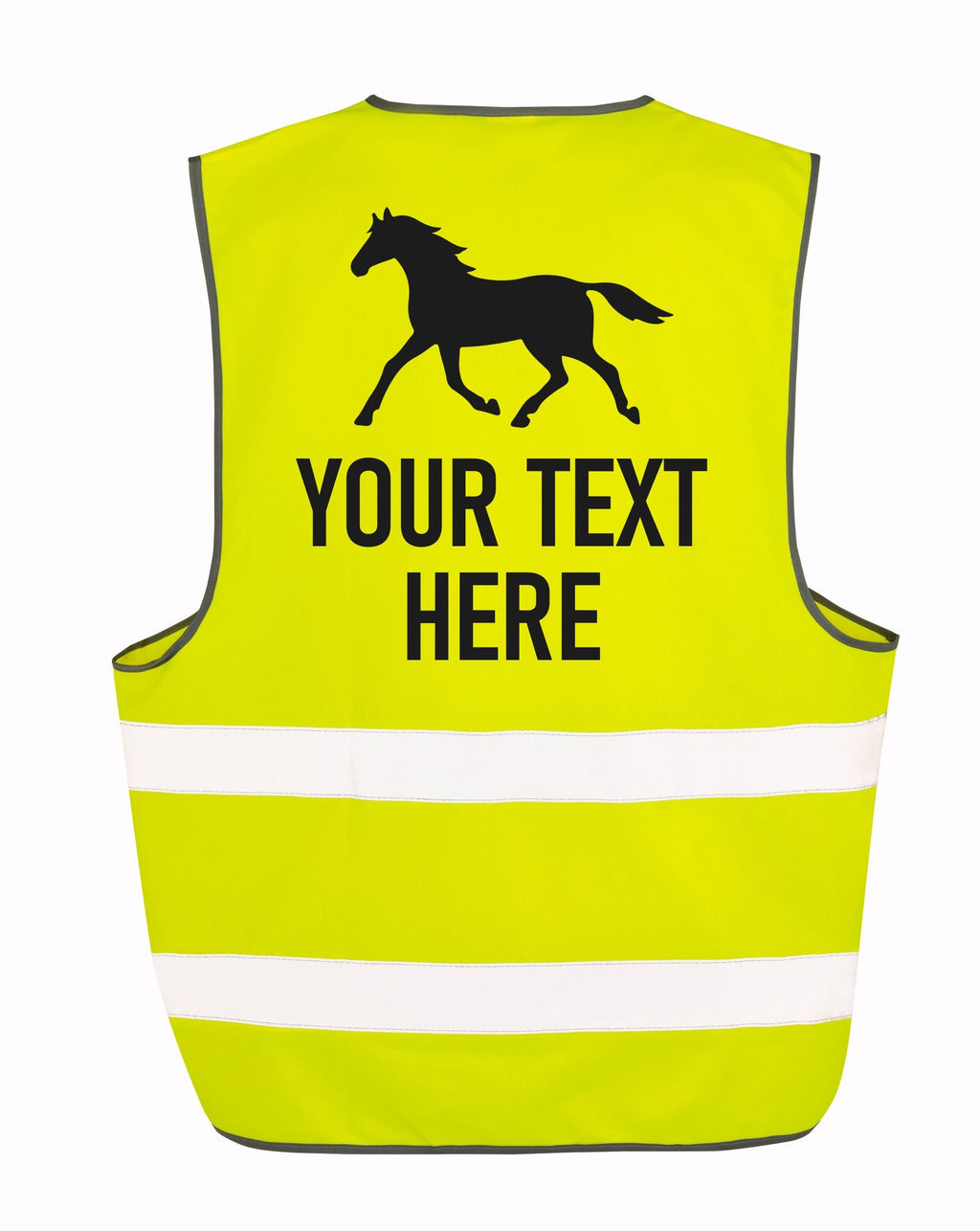 Kids & Adults Personalised Horse Riding Hi-Vis Waistcoat Reflective Safety Vest