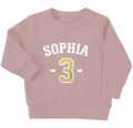 Personalised Name Age Baby & Toddler Sustainable Sweatshirt Birthday Year Outfit
