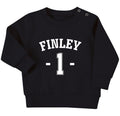 Personalised Name Age Baby & Toddler Sustainable Sweatshirt Birthday Year Outfit