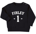 Personalised Name Age Baby & Toddler Sustainable Sweatshirt Birthday Year Outfit