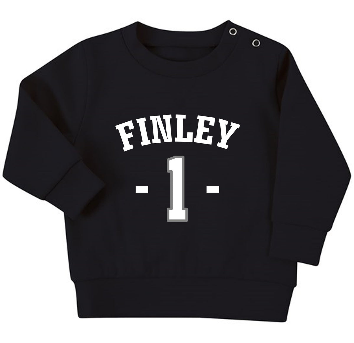 Personalised Name Age Baby & Toddler Sustainable Sweatshirt Birthday Year Outfit