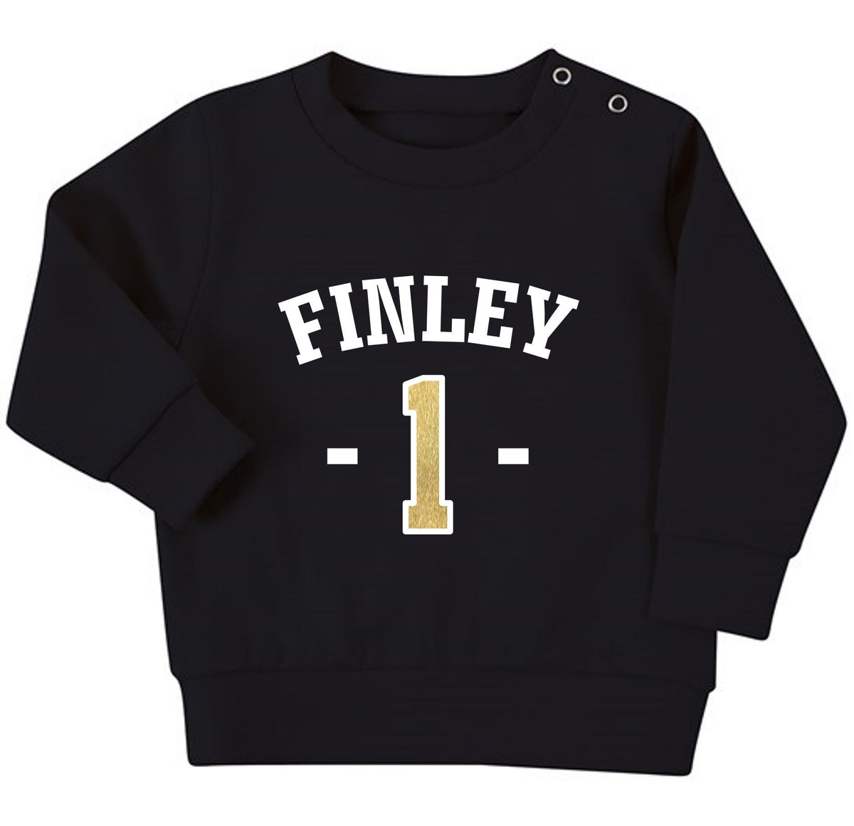 Personalised Name Age Baby & Toddler Sustainable Sweatshirt Birthday Year Outfit