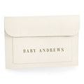 Personalised Name Baby Document Folder Pregnancy Notes Birth Plan Memories Bag