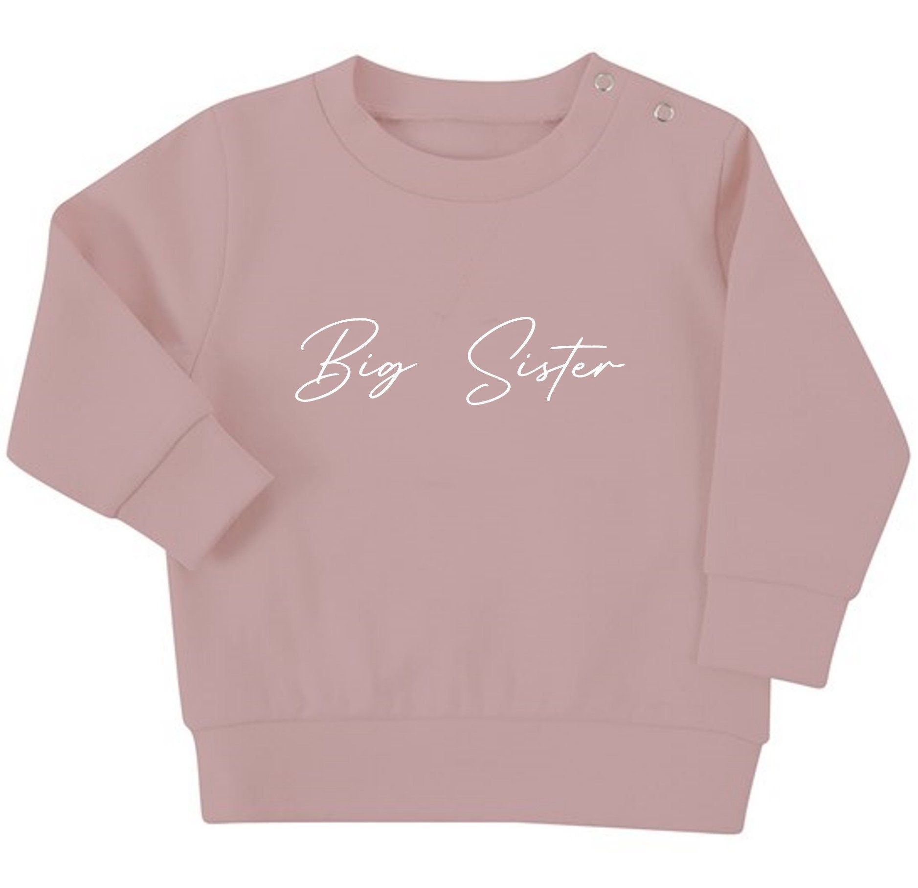 Big & Little Sister Baby Toddler Sustainable Sweatshirt Set Matching Outfits