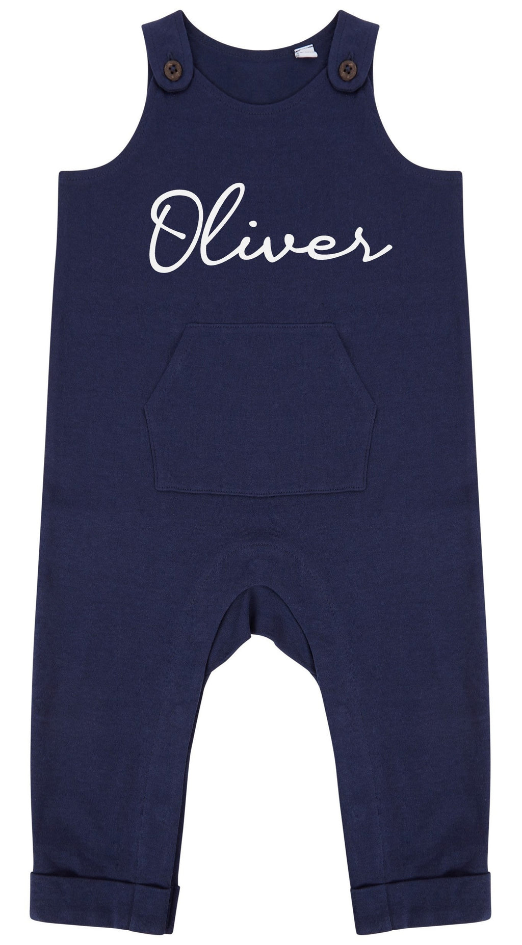 Personalised Name Baby & Toddler Organic Cotton Dungarees