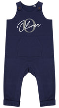 Personalised Name Initial Baby & Toddler Organic Cotton Dungarees