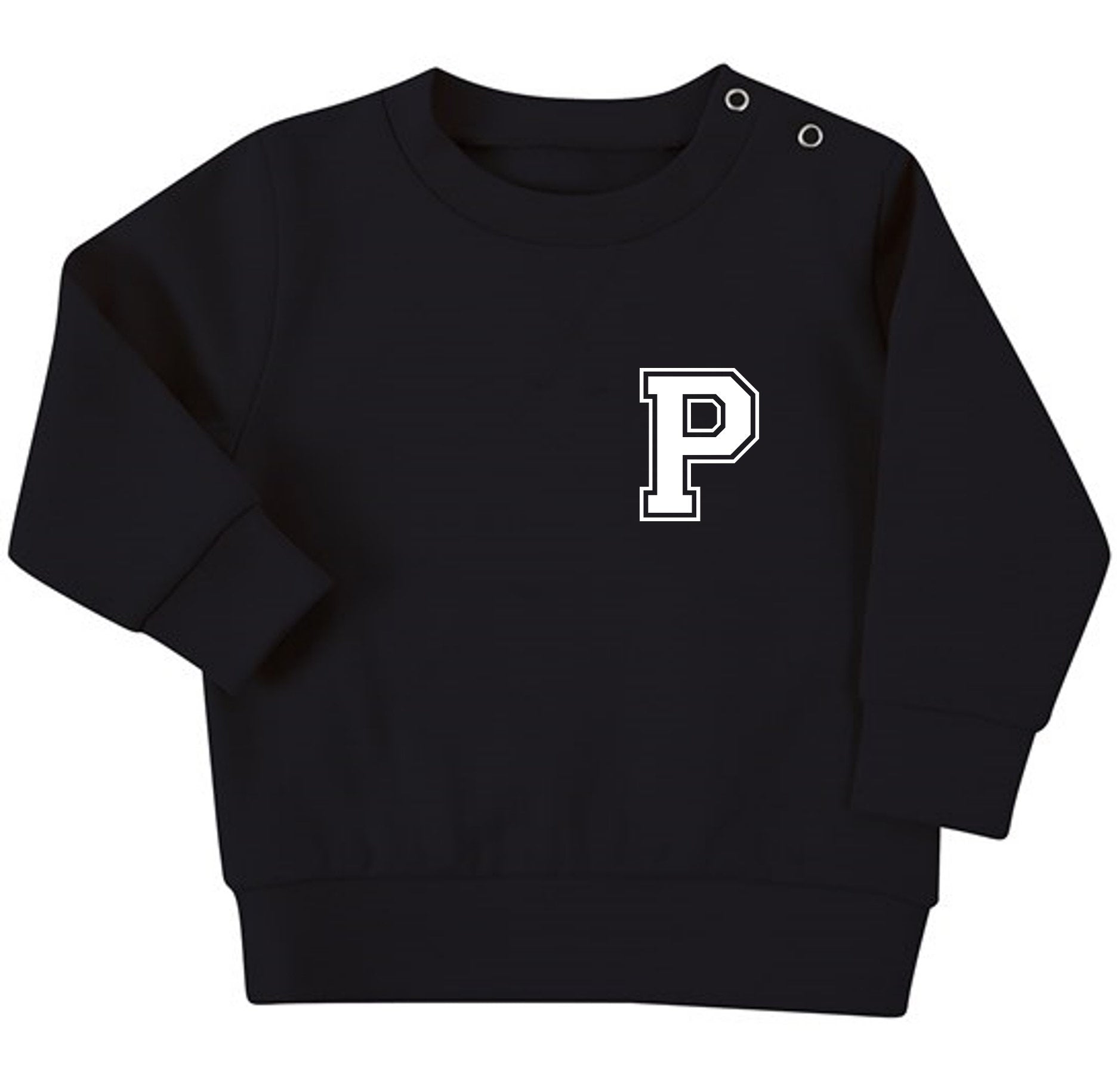 Personalised Initial Baby & Toddler Sustainable Sweatshirt