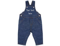 Personalised Text Baby & Toddler Cotton Denim Dungarees