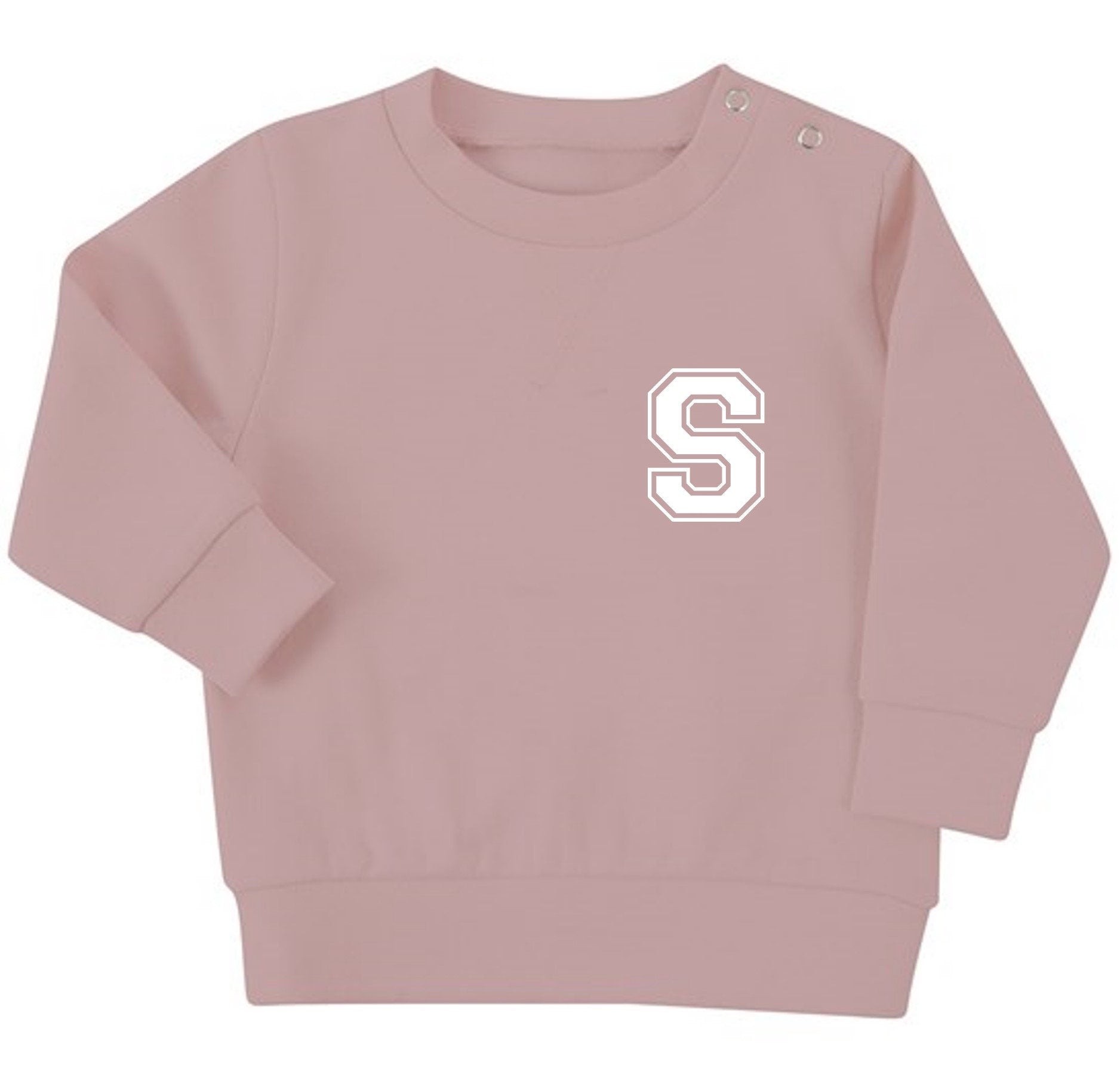 Personalised Initial Baby & Toddler Sustainable Sweatshirt