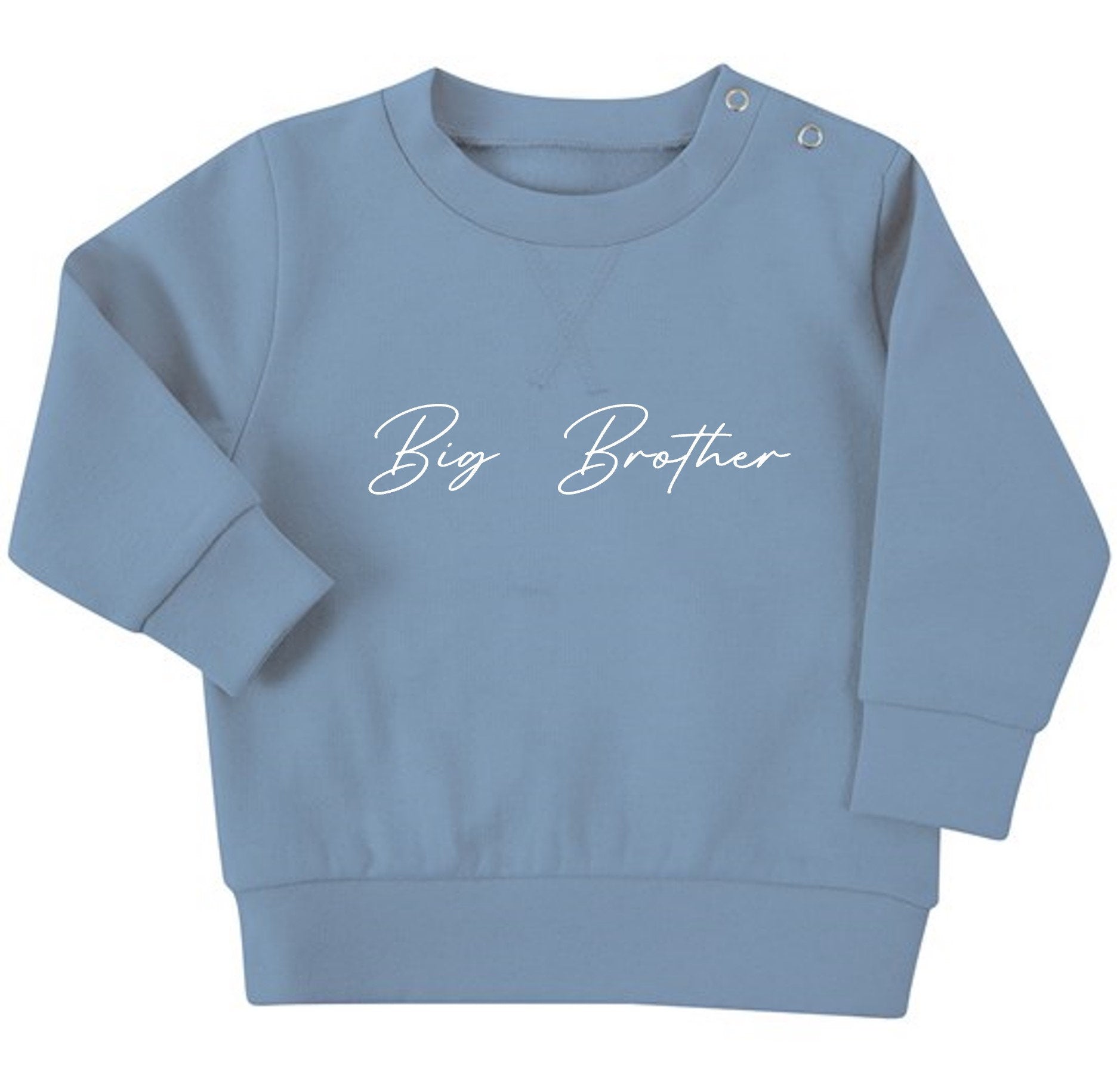 Big & Little Brother Baby Toddler Sustainable Sweatshirt Set Matching Outfits