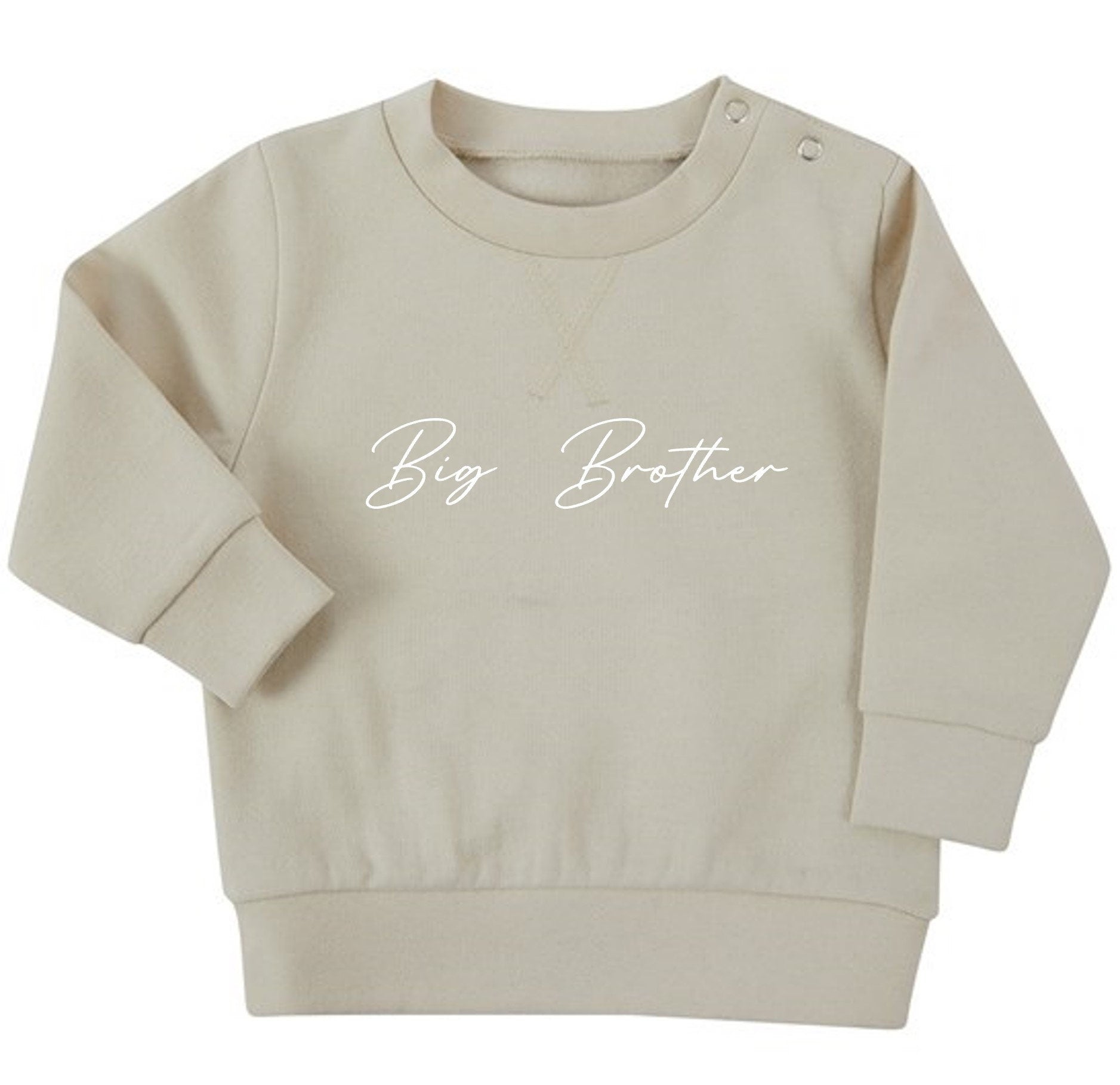 Big & Little Brother Baby Toddler Sustainable Sweatshirt Set Matching Outfits