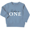 Personalised Name I Am One Baby & Toddler Sustainable Sweatshirt First Birthday Outfit