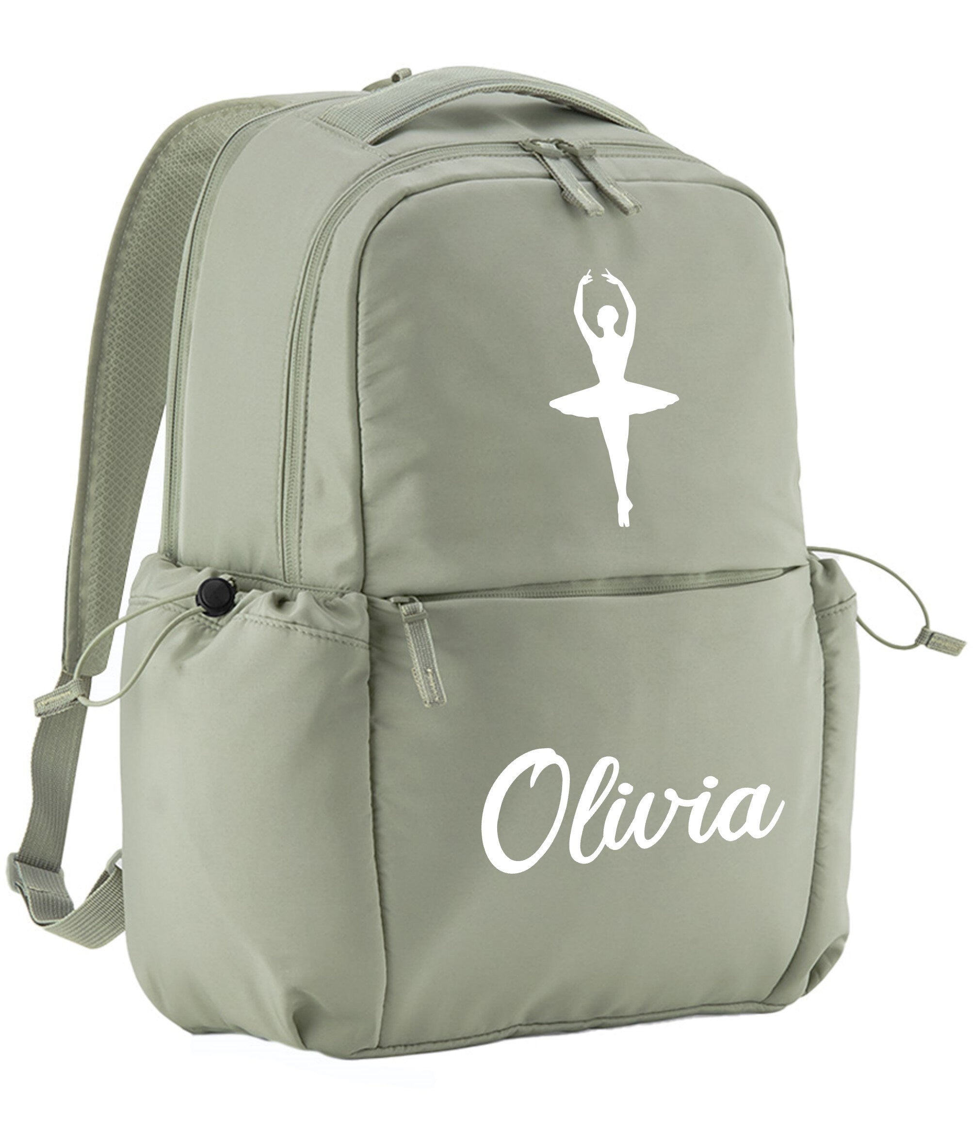 Personalised Ballet Dancer Name Monogram Backpack