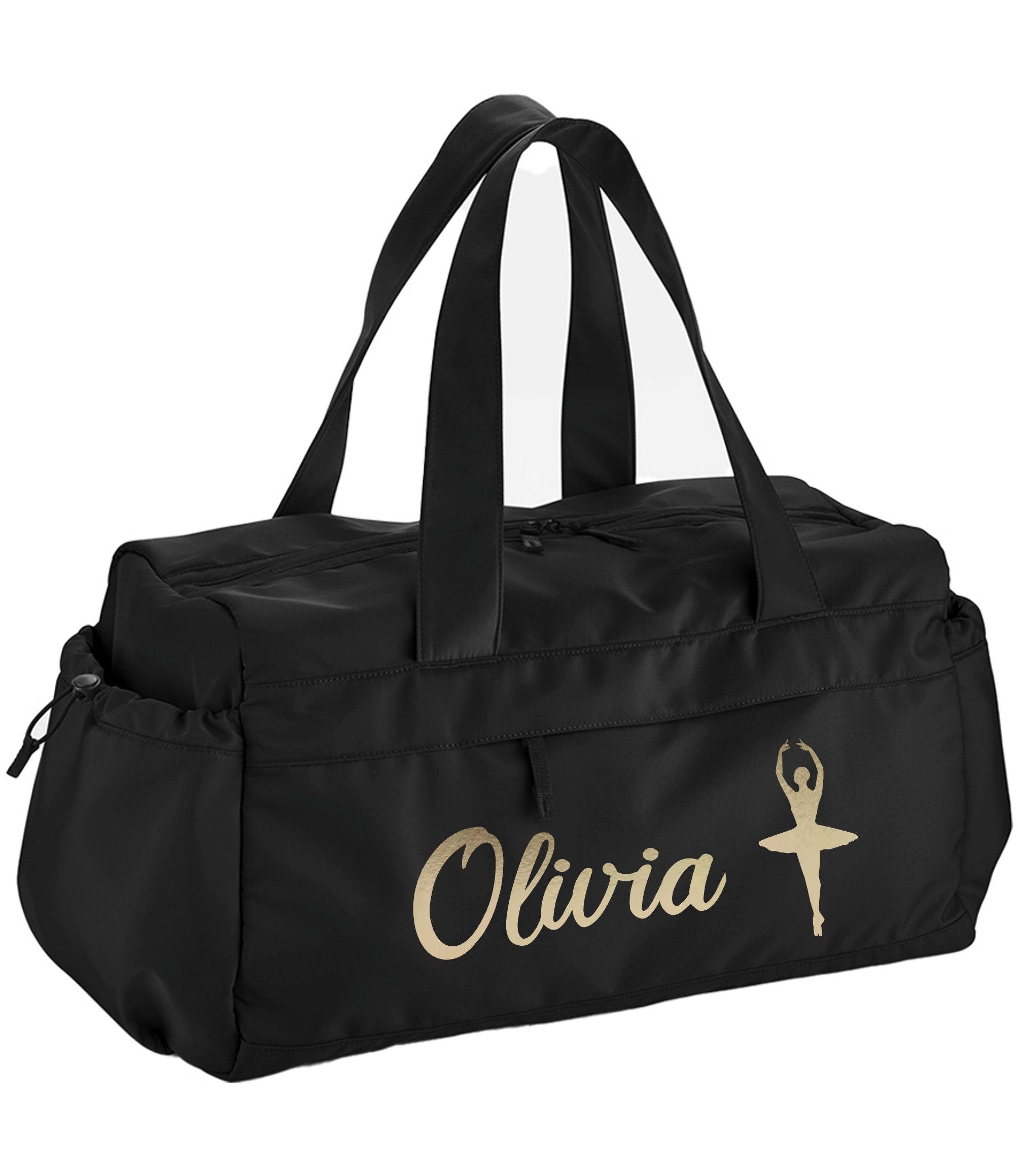 Personalised Ballet Dancer Name Holdall Gym Dance Swimming Kids Kit Bag