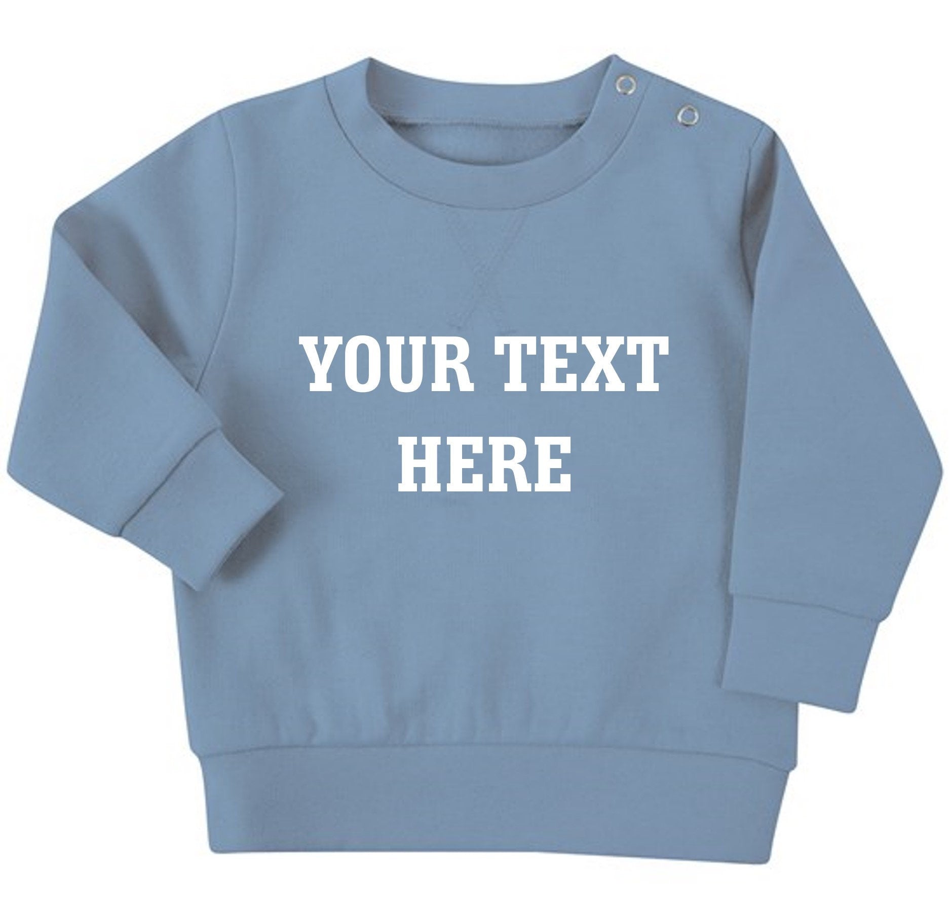 Personalised Text Baby & Toddler Sustainable Sweatshirt