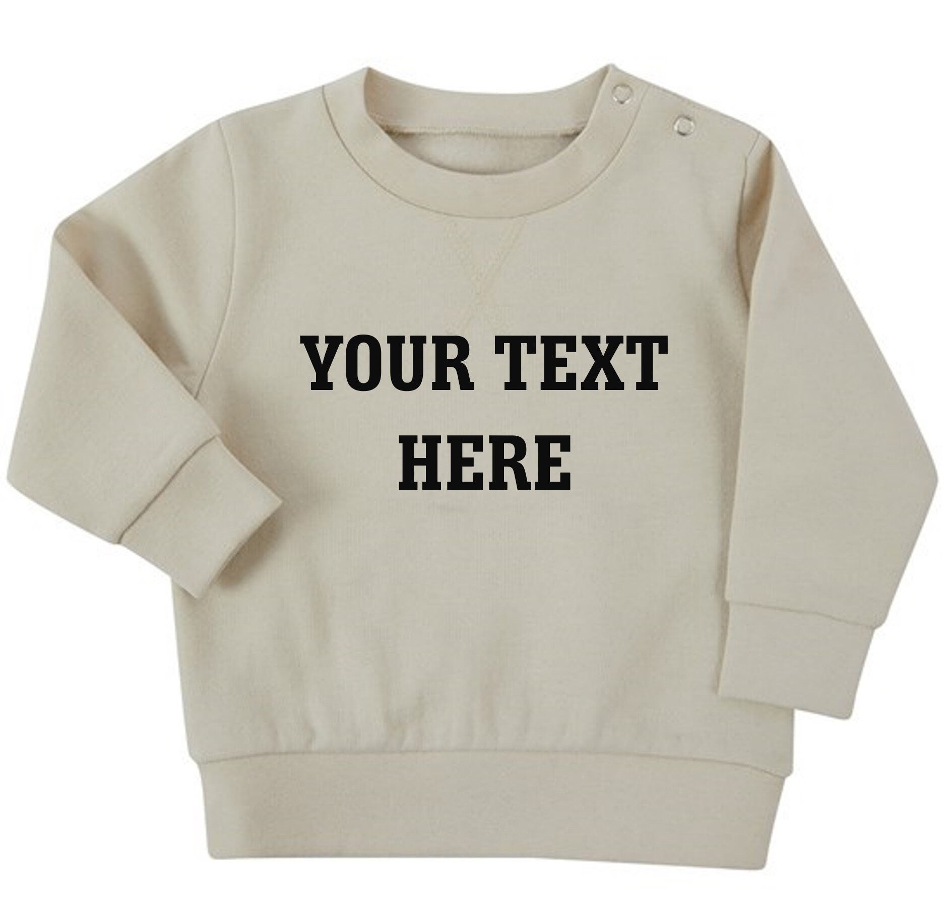 Personalised Text Baby & Toddler Sustainable Sweatshirt
