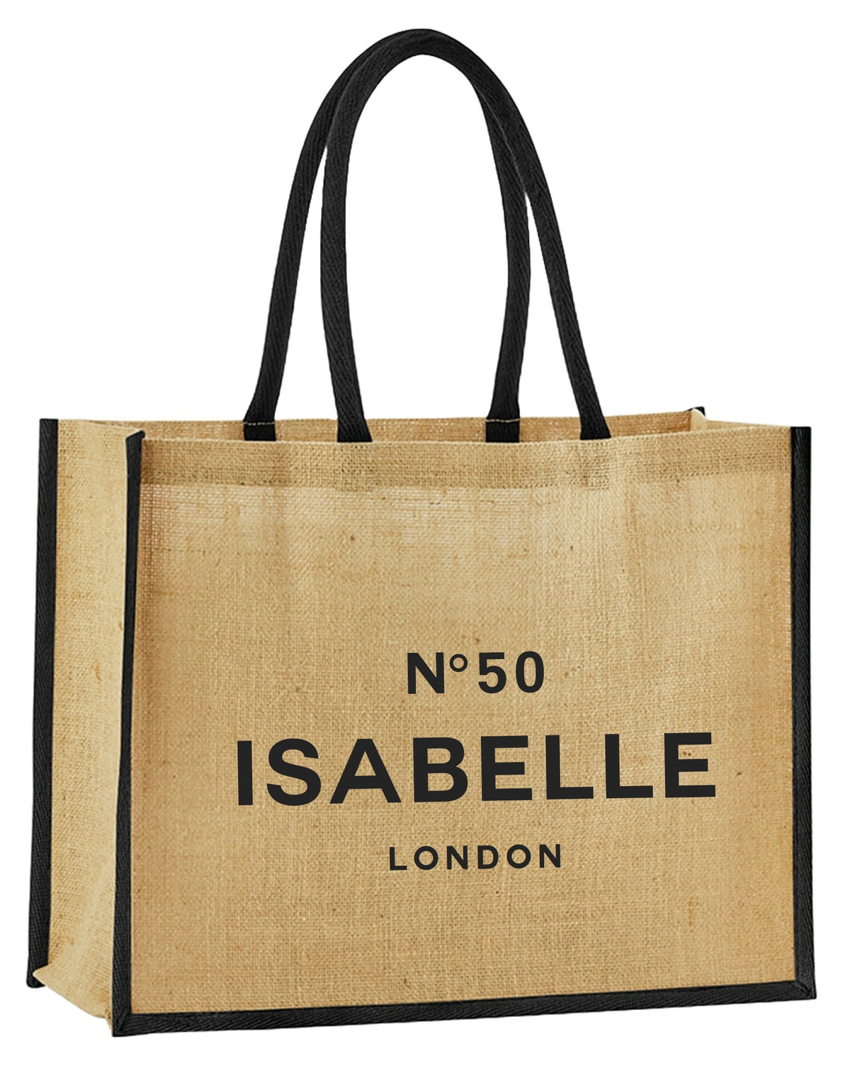 Personalised Birthday Gift Jute Bags Name Age Travel Celebration Tote 21st 30th 40th 50th 60th