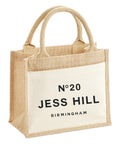 Personalised Birthday Gift Jute Bags Name Age Travel Celebration Tote 21st 30th 40th 50th 60th