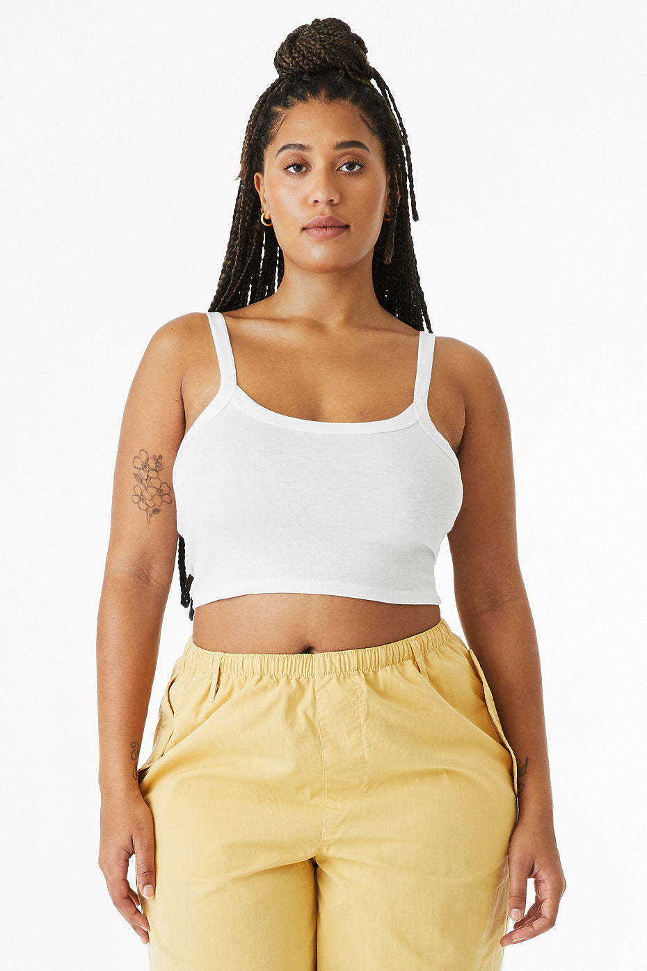 Personalised Ladies Cropped Printed Strappy Vest Retro Custom Design Your Text Cute Y2K Baby Tee