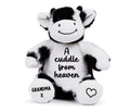 Personalised A Cuddle From Heaven Keepsake Memory Gift Black & White Cow Plush Teddy Bear Cuddly Toy