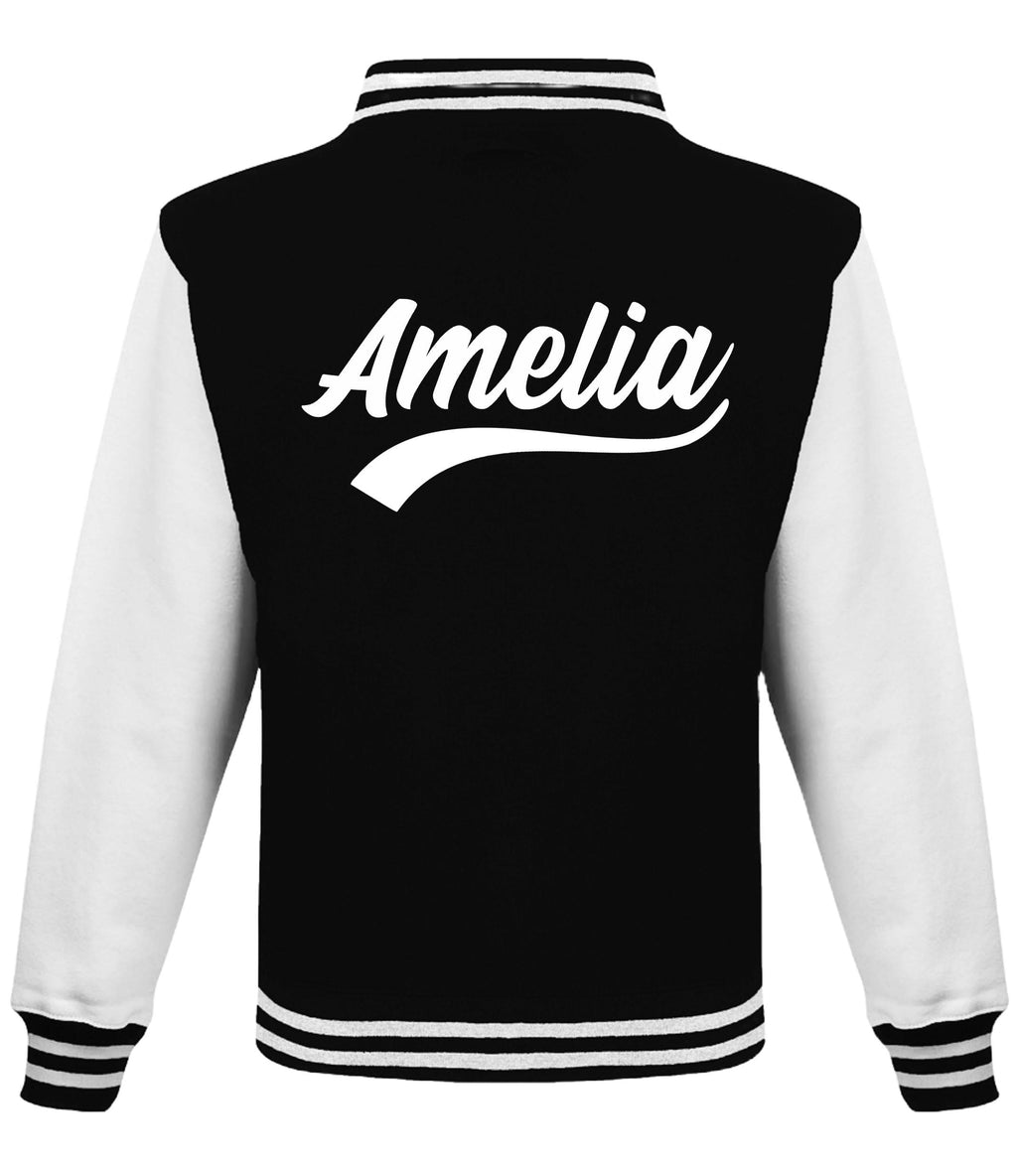 Adults Personalised Name Baseball Varsity Jacket Mens Ladies Custom Letterman College Baseball