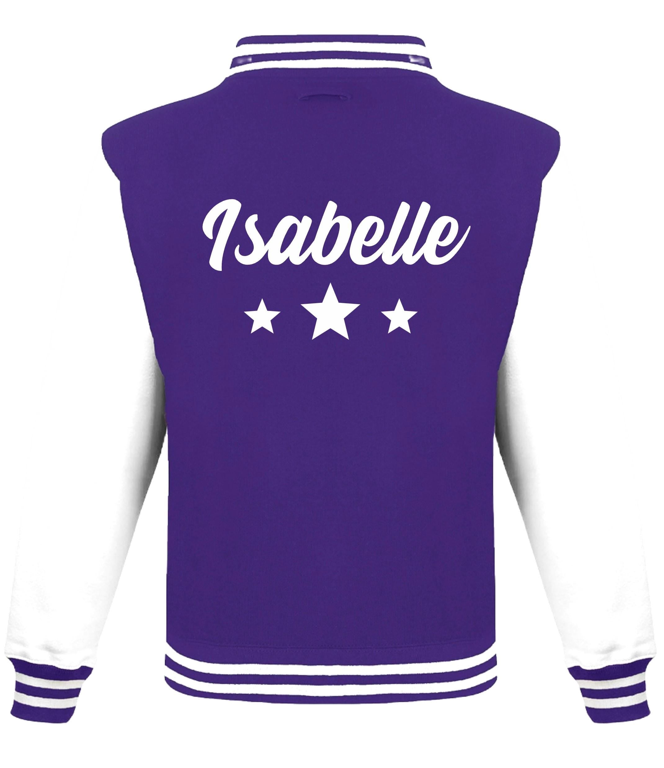 Adults Personalised Name Baseball Stars Varsity Jacket Mens Ladies Custom Letterman College Baseball
