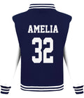 Adults Personalised Football Team Name & Number Varsity Jacket Baseball Club College Letterman