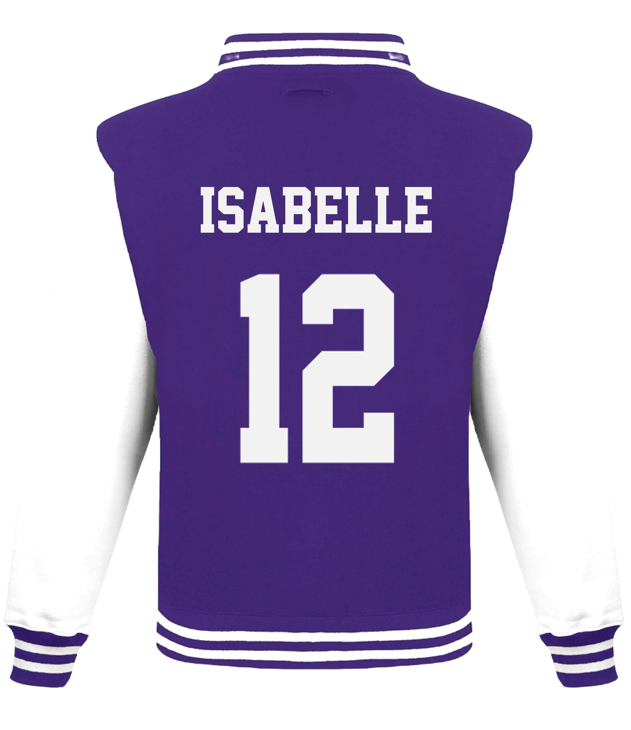 Adults Personalised Football Team Name & Number Varsity Jacket Baseball Club College Letterman