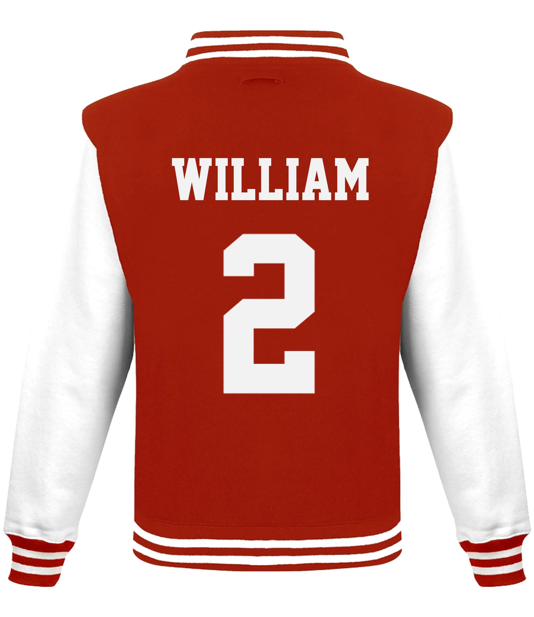 Adults Personalised Football Team Name & Number Varsity Jacket Baseball Club College Letterman