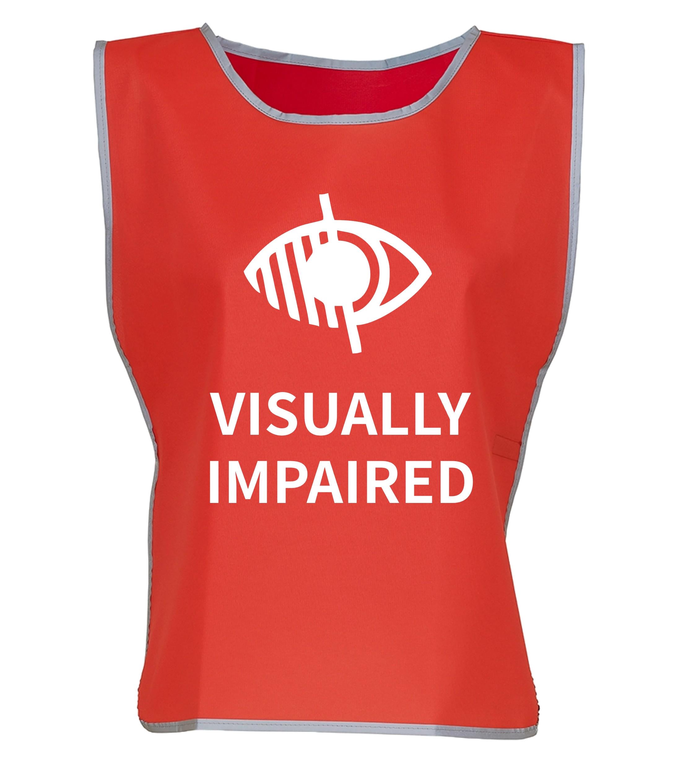 Kids & Adults Visually Impaired Hi-Vis Tabard Waistcoat Reflective Safety Vest