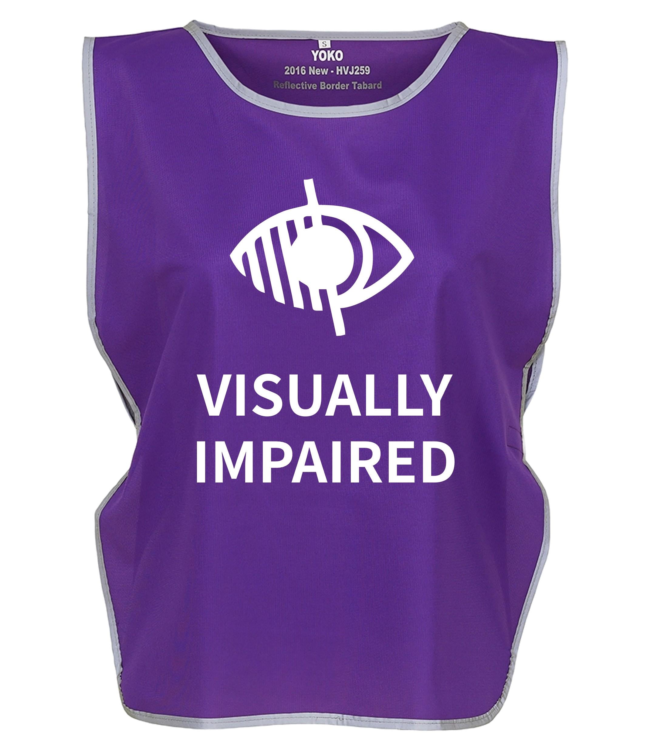 Kids & Adults Visually Impaired Hi-Vis Tabard Waistcoat Reflective Safety Vest
