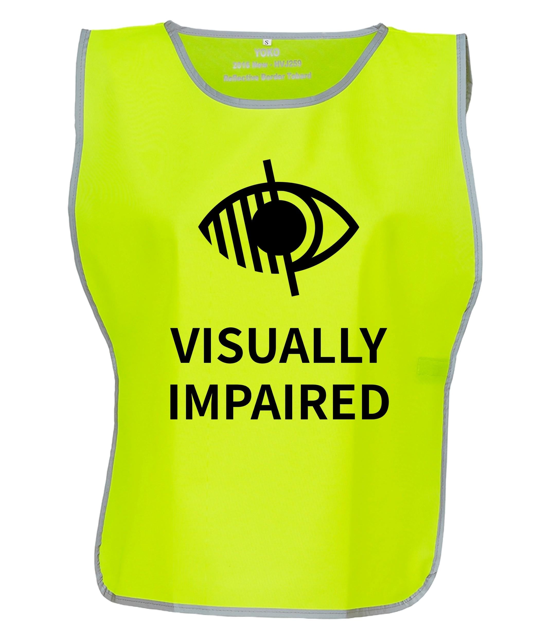 Kids & Adults Visually Impaired Hi-Vis Tabard Waistcoat Reflective Safety Vest
