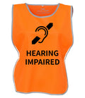 Kids & Adults Hearing Impaired Hi-Vis Tabard Waistcoat Reflective Safety Vest