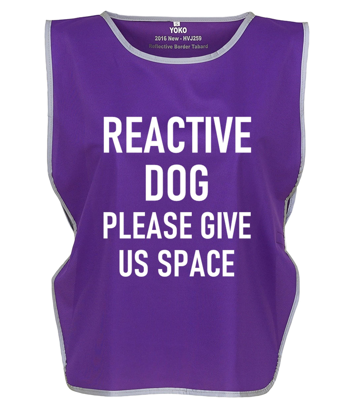 Kids & Adults Reactive Dog Hi-Vis Tabard Waistcoat Reflective Walking Safety Vest